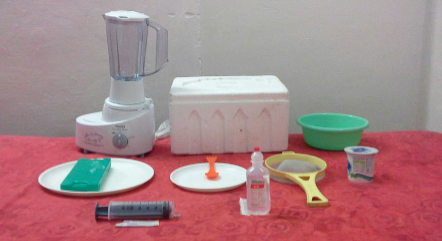 FMT: Equipment required for processing donor stool at home